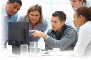 Group at Computer Screen
